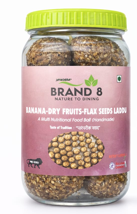 Banana - Dry Fruits - Flax Seed Laddu [ A multi nutritionmal Food Ball ]