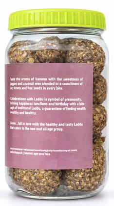 Banana - Dry Fruits - Flax Seed Laddu [ A multi nutritionmal Food Ball ]